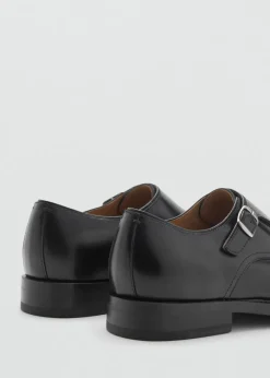 MANGO Akcesoria|Buty*Buty skórzane z dwiema sprzączkami