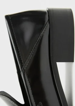 MANGO Buty|Akcesoria Skórzane*Buty skórzane z metalowym elementem