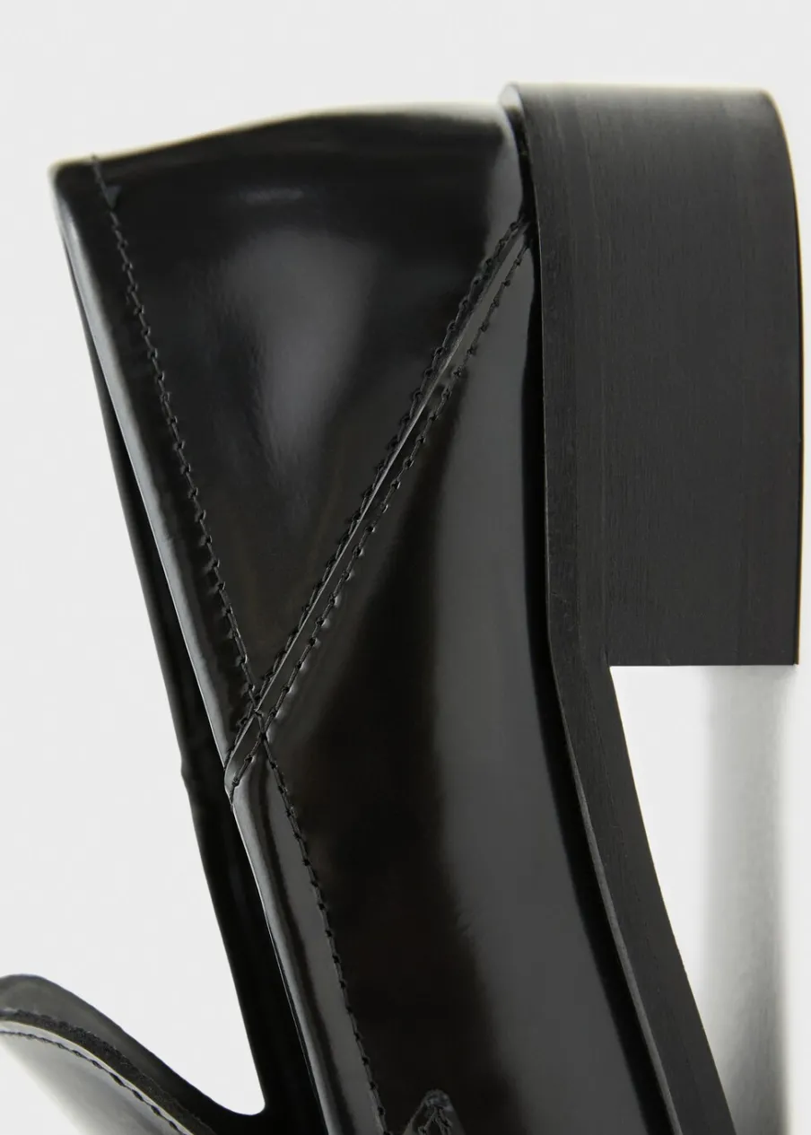 MANGO Buty|Akcesoria Skórzane*Buty skórzane z metalowym elementem