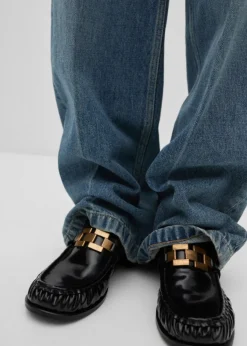 MANGO Buty|Akcesoria Skórzane*Buty skórzane z metalowym elementem