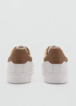 MANGO Skóra|Buty*Buty sportowe skórzane z kontrastowymi wstawkami