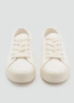 Dzieci MANGO Buty*Buty sportowe z haftem