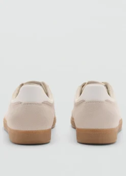 MANGO Buty|Akcesoria Skórzane*Buty sportowe z płótna i skóry