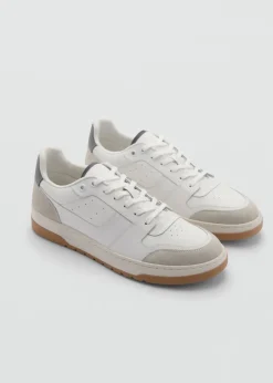 MANGO Skóra|Buty*Buty sportowe ze skórzanymi wstawkami