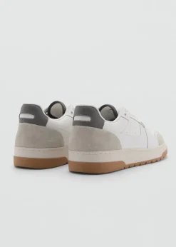 MANGO Skóra|Buty*Buty sportowe ze skórzanymi wstawkami