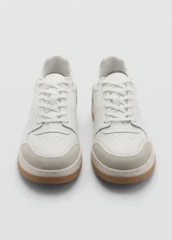 MANGO Skóra|Buty*Buty sportowe ze skórzanymi wstawkami