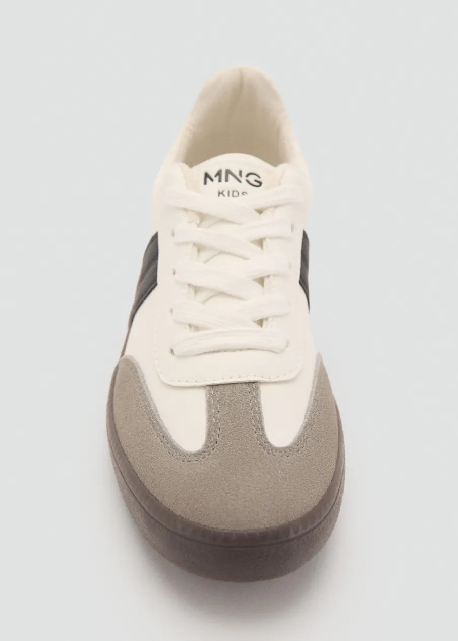 Dzieci MANGO Buty|Buty*Buty sportowe ze skórzanymi wstawkami