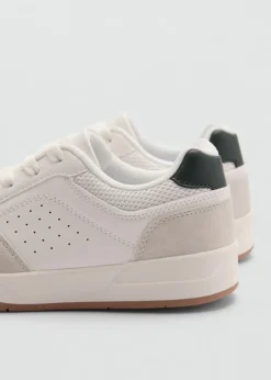 Dzieci MANGO Buty*Buty sportowe ze skórzanymi wstawkami