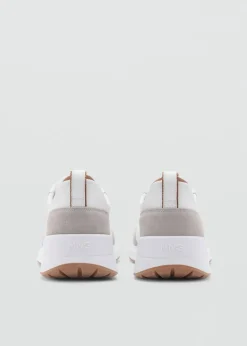 MANGO Skóra|Buty*Buty sportowe ze skórzanymi wstawkami