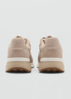 MANGO Skóra|Buty*Buty sportowe ze skórzanymi wstawkami