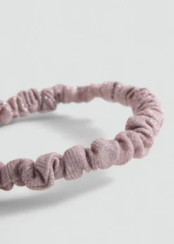 Dzieci MANGO Akcesoria Do Włosów*Błyszcząca marszczona opaska do włosów