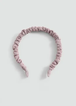 Dzieci MANGO Akcesoria Do Włosów*Błyszcząca marszczona opaska do włosów