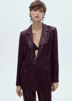 MANGO Marynarki*Cekinowa marynarka garniturowa