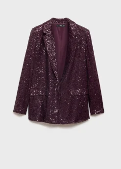 MANGO Marynarki*Cekinowa marynarka garniturowa
