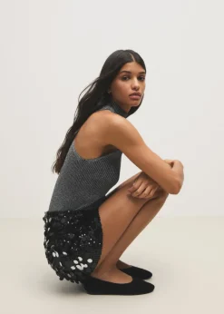 MANGO Spódnice*Cekinowa spódnica