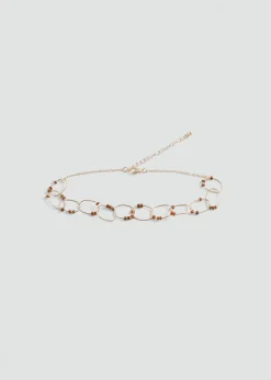 MANGO Biżuteria*Choker ze splecionych obręczy