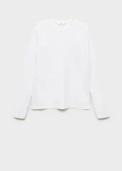 MANGO Koszulki*Cienka koszulka z okrągłym dekoltem