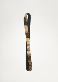 MANGO Paski*Cienki metalowy pasek