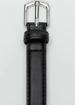 MANGO Paski|Akcesoria Skórzane*Cienki skórzany pasek