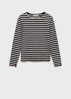 Dzieci MANGO Koszulki I Topy*Ściągaczowa koszulka w pasy