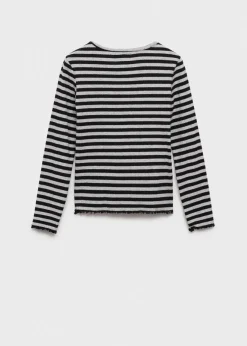 Dzieci MANGO Koszulki I Topy*Ściągaczowa koszulka w pasy