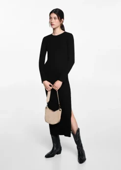 MANGO Sukienki I Kombinezony*Ściągaczowa sukienka midi