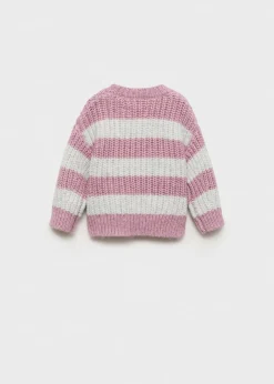 Dzieci MANGO Swetry I Kardigany*Ściągaczowy sweter w pasy