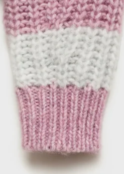 Dzieci MANGO Swetry I Kardigany*Ściągaczowy sweter w pasy