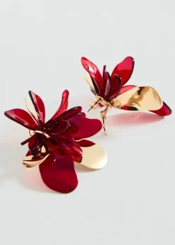 MANGO Biżuteria*Combined flower earrings