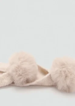 Dzieci MANGO Akcesoria*Czapkoszalik z pomponami