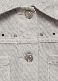 Dzieci MANGO Płaszcze I Kurtki*Dżinsowa kurtka z ćwiekami