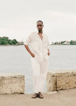 MANGO Dżinsy*Dżinsy Blanca o prostym kroju crop