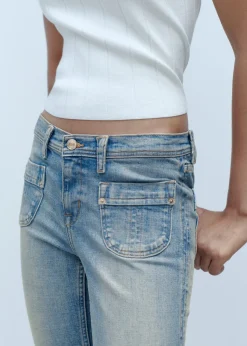 MANGO Dżinsy*Dżinsy capri z kieszeniami