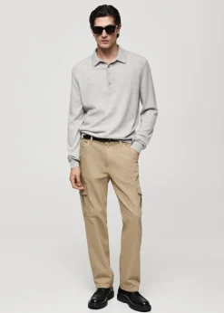 MANGO Spodnie|Dżinsy*Dżinsy cargo straight fit