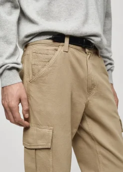 MANGO Spodnie|Dżinsy*Dżinsy cargo straight fit