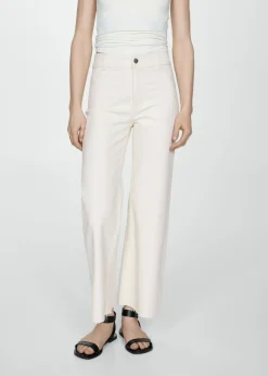 MANGO Dżinsy*Dżinsy Catherin culotte z wysokim stanem