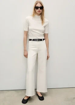 MANGO Dżinsy*Dżinsy Catherin culotte z wysokim stanem