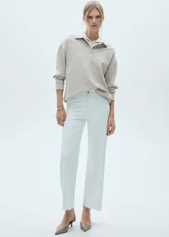 MANGO Dżinsy*Dżinsy Catherin culotte z wysokim stanem