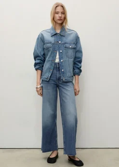 MANGO Dżinsy*Dżinsy Catherin culotte z wysokim stanem