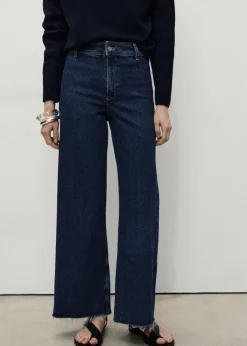 MANGO Dżinsy*Dżinsy Catherin culotte z wysokim stanem