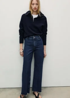 MANGO Dżinsy*Dżinsy Catherin culotte z wysokim stanem