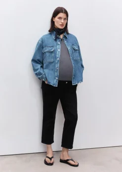 MANGO Dżinsy*Dżinsy ciążowe z prostymi nogawkami