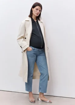 MANGO Dżinsy*Dżinsy ciążowe z prostymi nogawkami