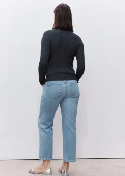 MANGO Dżinsy*Dżinsy ciążowe z prostymi nogawkami