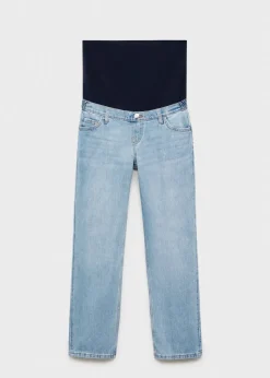 MANGO Dżinsy*Dżinsy ciążowe z prostymi nogawkami