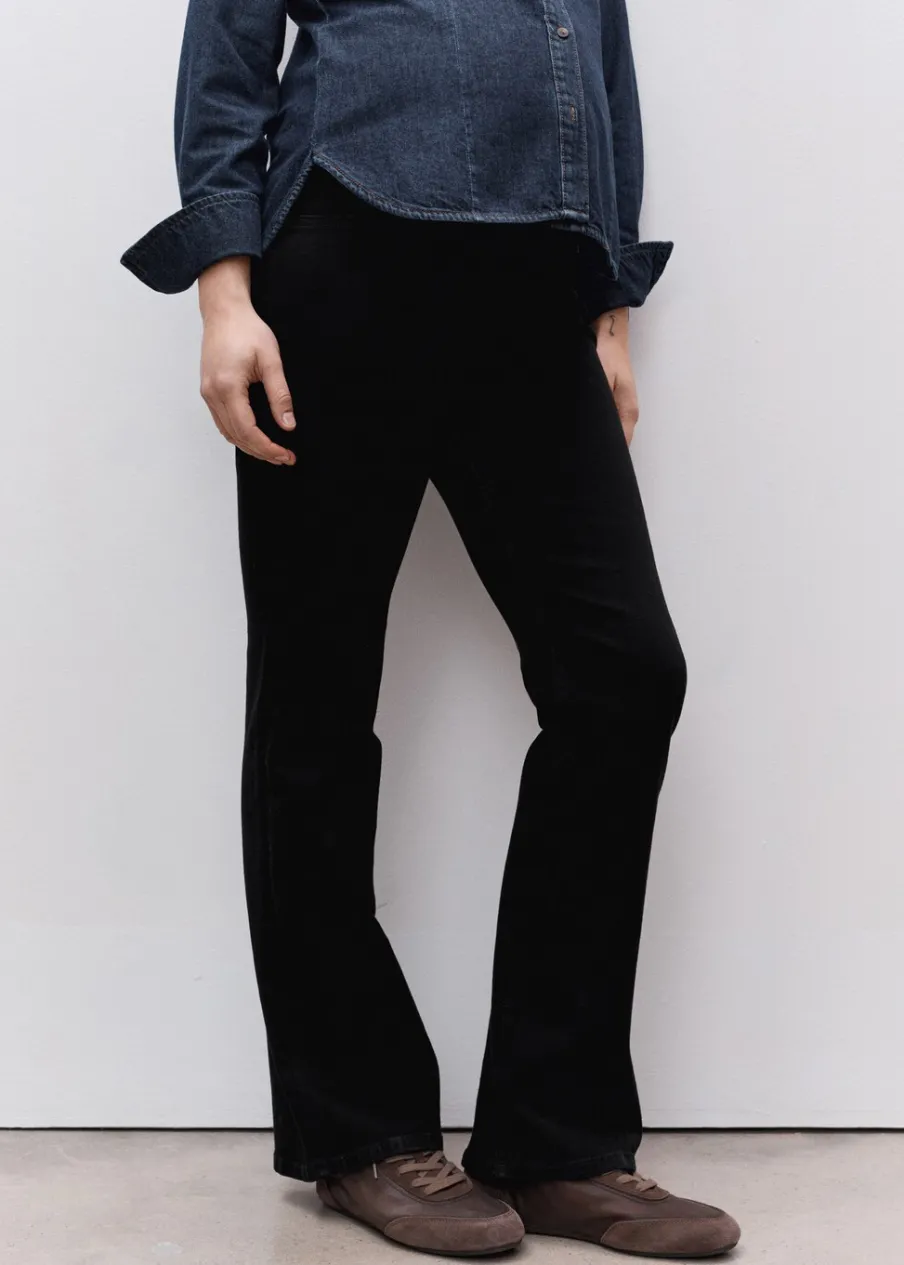 MANGO Dżinsy*Dżinsy ciążowe z rozszerzanymi nogawkami