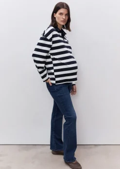 MANGO Dżinsy*Dżinsy ciążowe z rozszerzanymi nogawkami