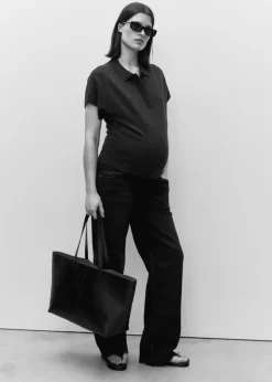 MANGO Dżinsy*Dżinsy ciążowe z szerokimi nogawkami