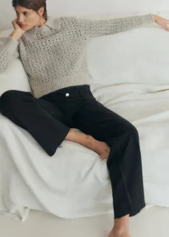 MANGO Dżinsy*Dżinsy ciążowe z szerokimi nogawkami