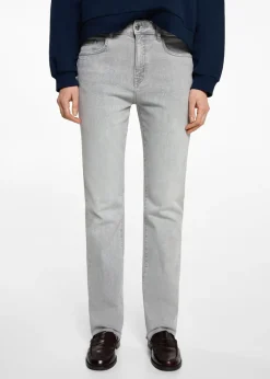 MANGO Dżinsy*Dżinsy crop z prostymi nogawkami